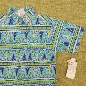 Vintage 80s Kids Funky Patterned Top Size Kids Small 6/7 Nwt